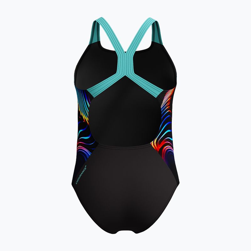 Vaikiškas vientisas maudymosi kostiumėlis Speedo Digital Placement Powerback arctic glass 2