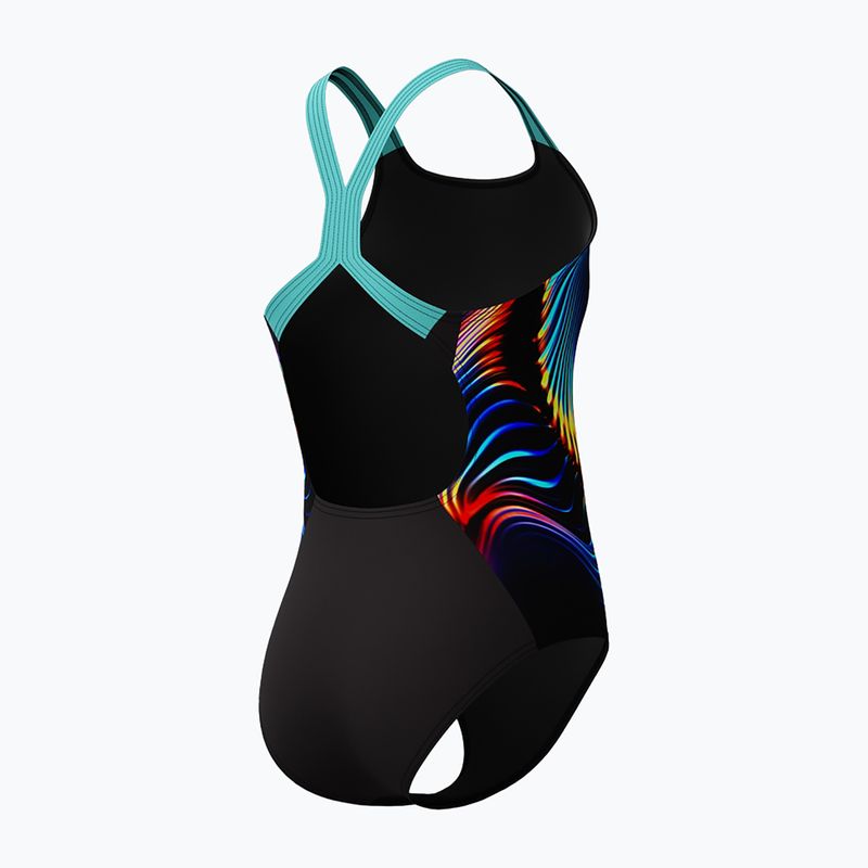 Vaikiškas vientisas maudymosi kostiumėlis Speedo Digital Placement Powerback arctic glass 4