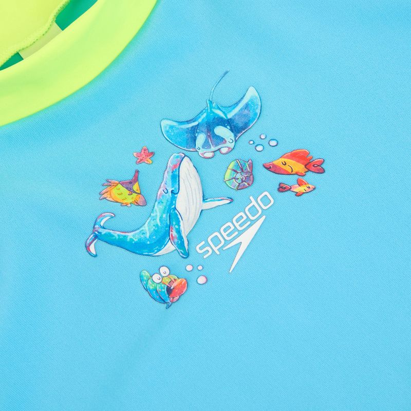 Vyriški dviejų dalių maudymosi kostiumai Speedo Learn To Swim Digital Rash Top Set turkish sea 5