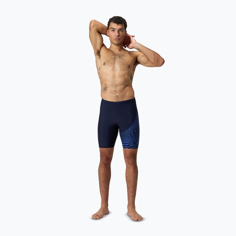 Vyrų plaukimo jameriai Speedo Medley Logo Jammer navy/cobalt pop 6