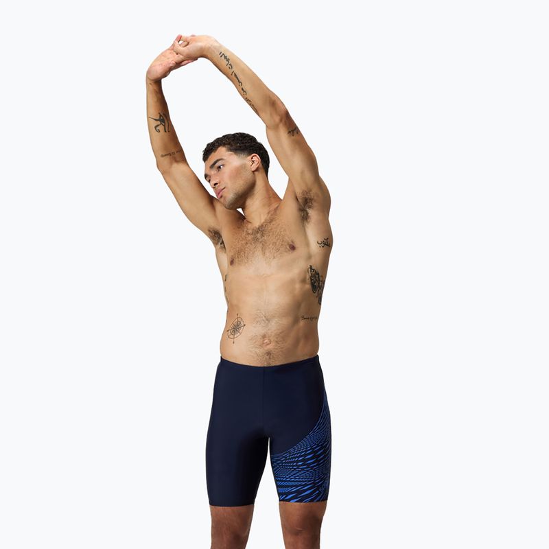 Vyrų plaukimo jameriai Speedo Medley Logo Jammer navy/cobalt pop 8
