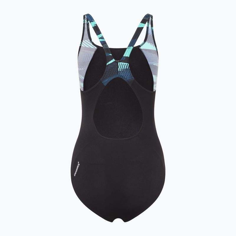 Moteriškas vientisas plaukimo kostiumas Speedo HyperBoom Splice Muscleback dark teal 2