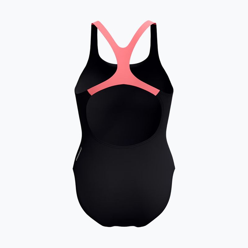 Moteriškas vientisas maudymosi kostiumėlis Speedo Medley Logo Medalist coral sands 2