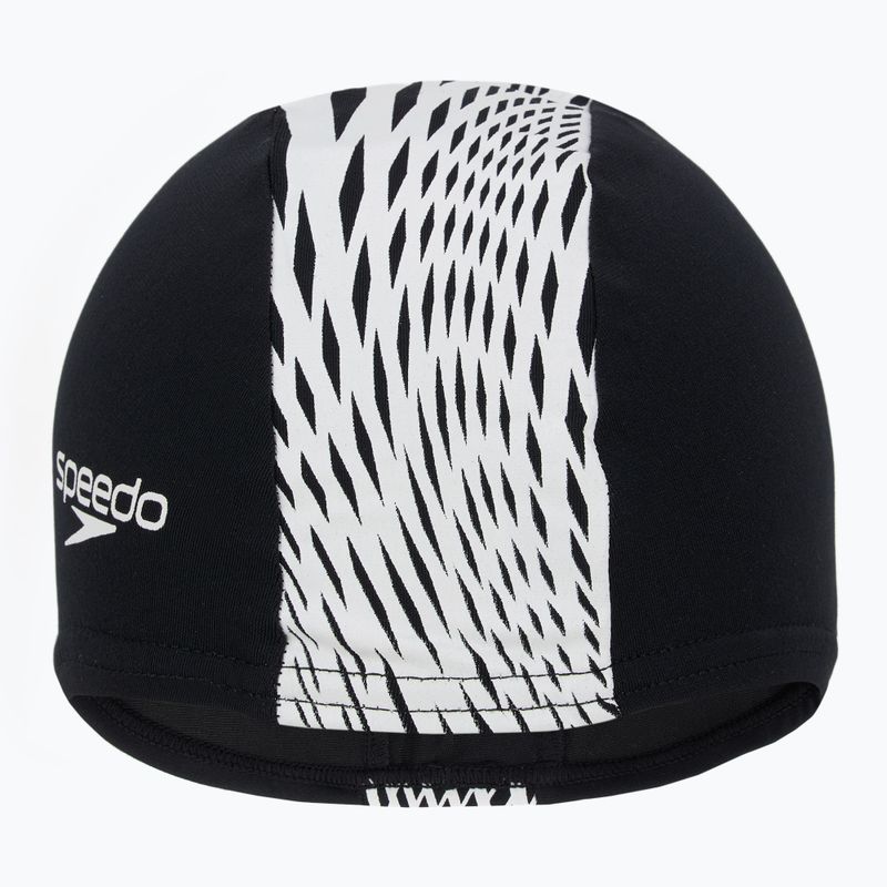 Plaukimo kepuraitė Speedo Boom Endurance+ black/white boho diamonds