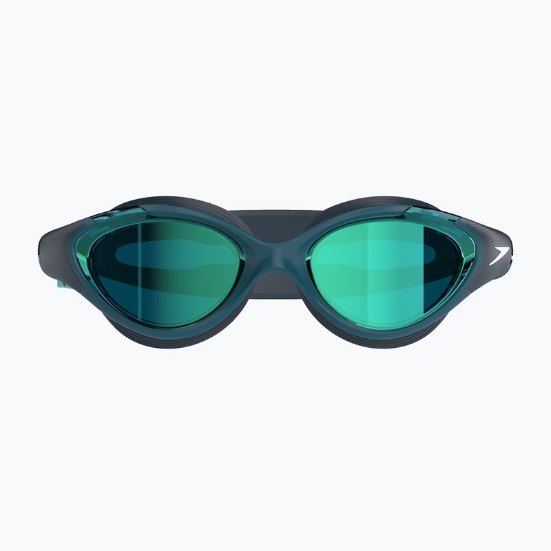 Moteriški plaukimo akiniai Speedo Biofuse 2.0 Mirror dark teal / cobalt / emerald mirror 2