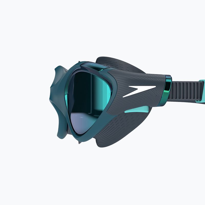 Moteriški plaukimo akiniai Speedo Biofuse 2.0 Mirror dark teal / cobalt / emerald mirror 4