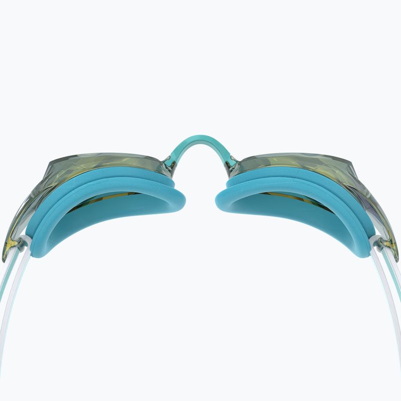 Moteriški plaukimo akiniai Speedo Vanquisher 3.0 Mirrored bachelor button/celeste/gold mirror 2