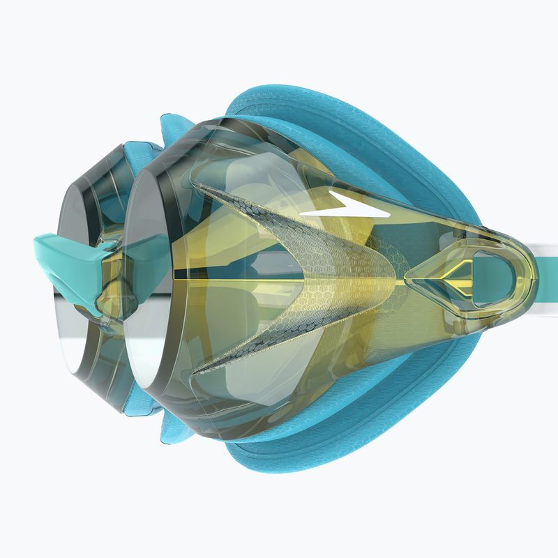 Moteriški plaukimo akiniai Speedo Vanquisher 3.0 Mirrored bachelor button/celeste/gold mirror 3