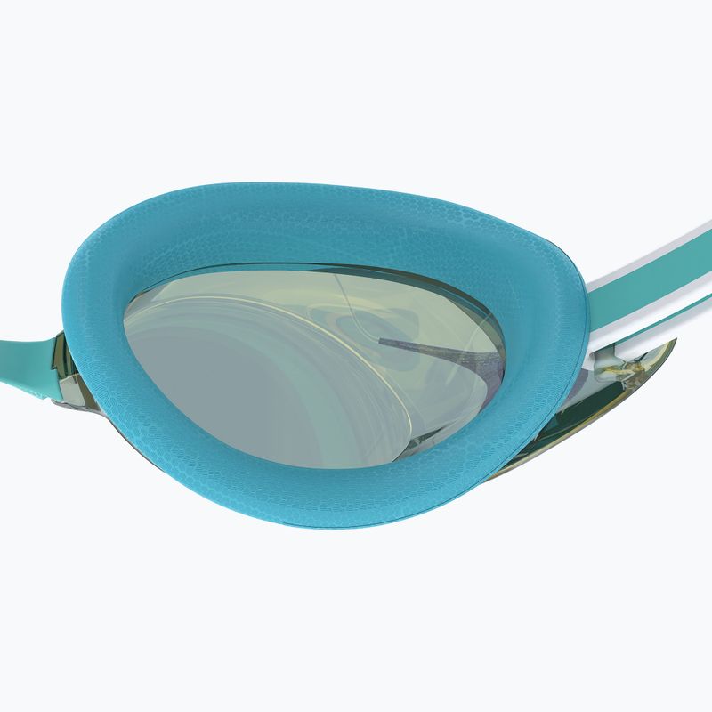 Moteriški plaukimo akiniai Speedo Vanquisher 3.0 Mirrored bachelor button/celeste/gold mirror 5