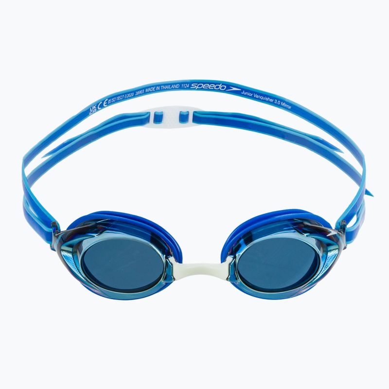 Vaikiški plaukimo akiniai Speedo Vanquisher 3.0 Mirror cobalt pop / cobalt / gold mirror 2