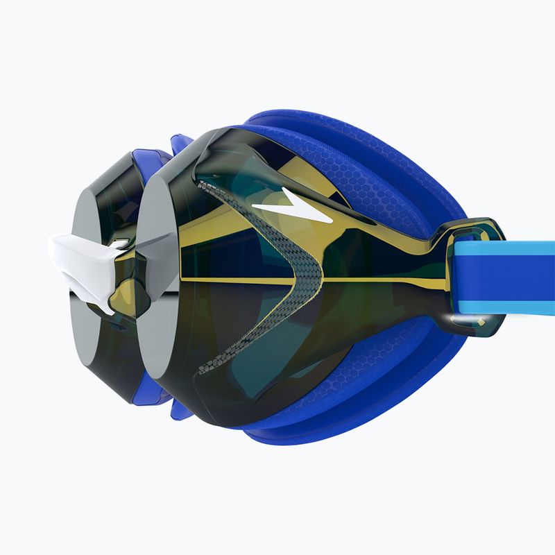 Vaikiški plaukimo akiniai Speedo Vanquisher 3.0 Mirror cobalt pop / cobalt / gold mirror 4