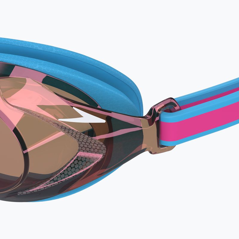 Vaikiški plaukimo akiniai Speedo Vanquisher 3.0 Mirror picton blue/vermillion/gold mirror 4