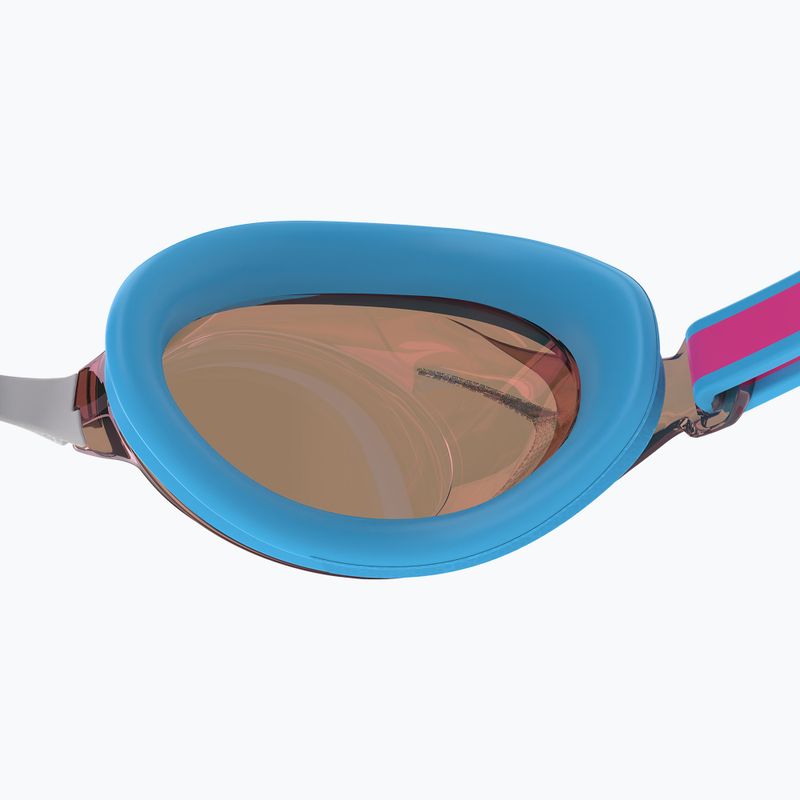 Vaikiški plaukimo akiniai Speedo Vanquisher 3.0 Mirror picton blue/vermillion/gold mirror 5