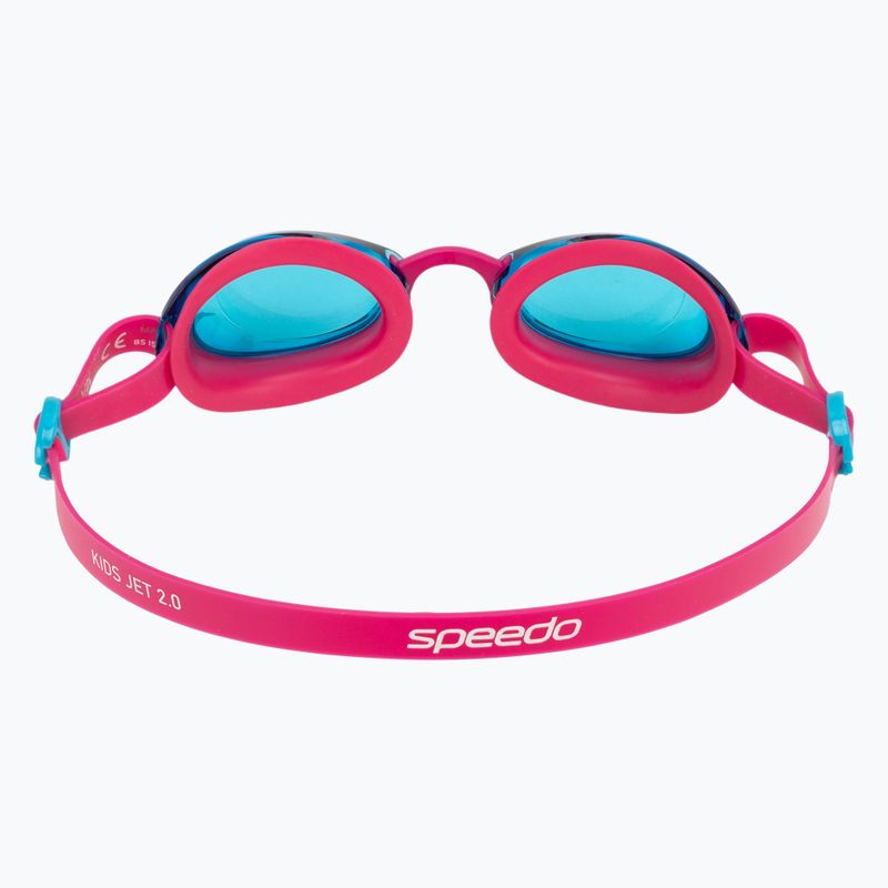 Vaikiški plaukimo akiniai Speedo Kids Jet 2.0 electric pink/azure blue 4