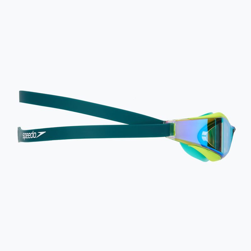 Plaukimo akiniai Speedo Fastskin Hyper Elite Mirror hyper yellow/steel/emerald mirror 3