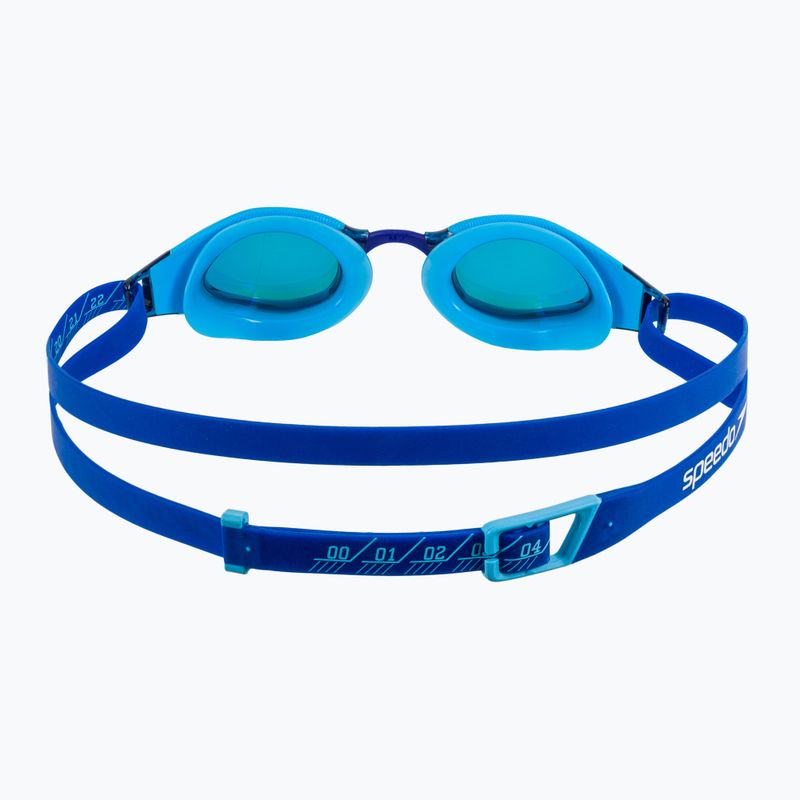 Vaikiški plaukimo akiniai Speedo Fastskin Hyper Elite Mirror picton blue / cobalt / iris 4