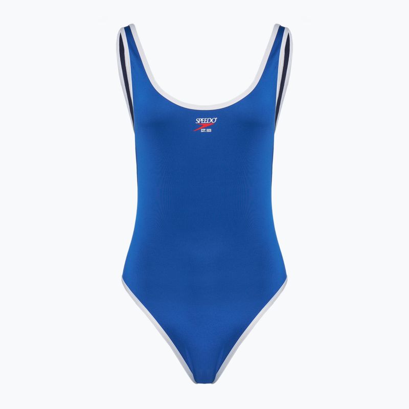 Moteriškas vientisas plaukimo kostiumėlis Speedo Solid Bound Scoop turkish sea