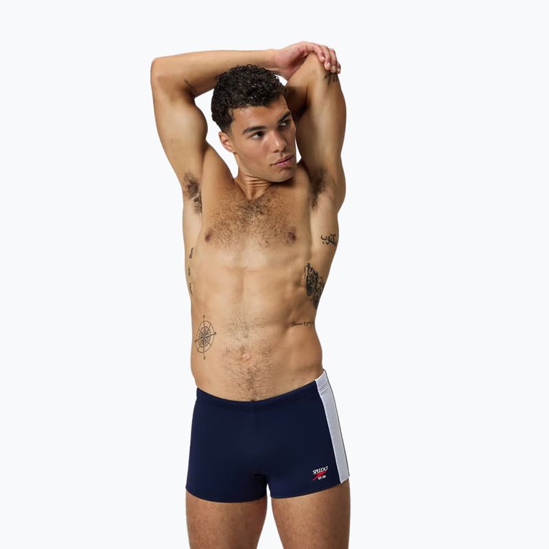 Vyriškos plaukimo trumpikės Speedo Colorblock Square Leg peacot 7