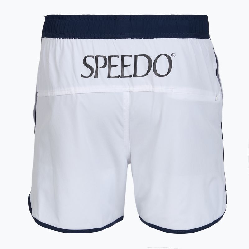 Vyriški Speedo Jetstream Retro Logo Volley 16" balti plaukimo šortai 2