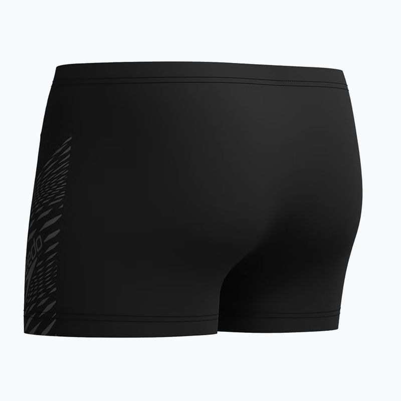 Vyriškos plaukimo trumpikės Speedo Medley Logo Aquashort black/usa charcoal 2