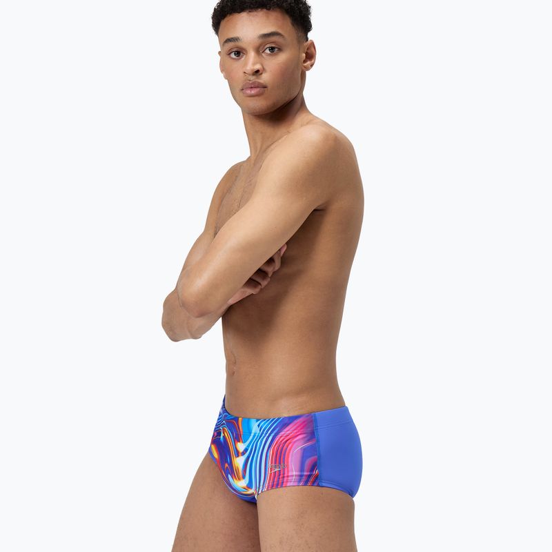 Vyriškos plaukimo trumpikės Speedo Club Training Placement Brief molten blend/cobalt pop