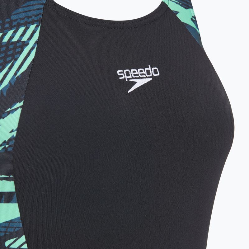 Moteriškas vientisas maudymosi kostiumėlis Speedo HyperBoom Splice Legsuit dark teal 3