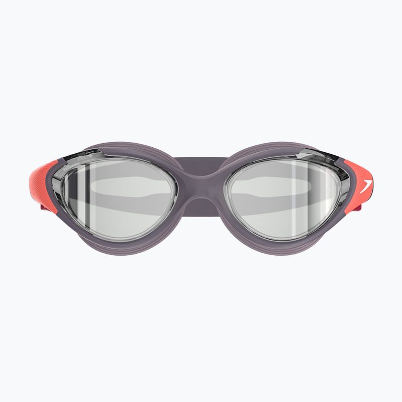Moteriški plaukimo akiniai Speedo Biofuse 2.0 Mirror vintage fog / steel / silver mirror 2