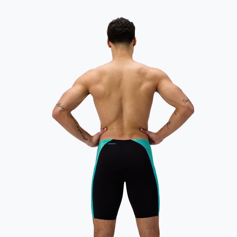 Vyriški plaukimo šortai Speedo Endurance+ MAX Splice Jammer juoda/turkio spalvos 3