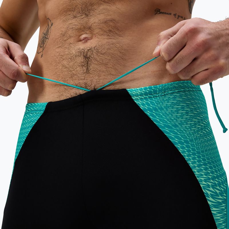 Vyriški plaukimo šortai Speedo Endurance+ MAX Splice Jammer juoda/turkio spalvos 5