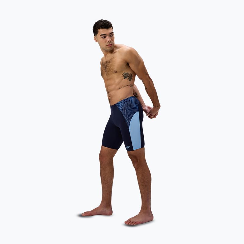 Vyriški plaukimo šortai Speedo Endurance+ MAX Splice Jammer navy/sugar blue 2
