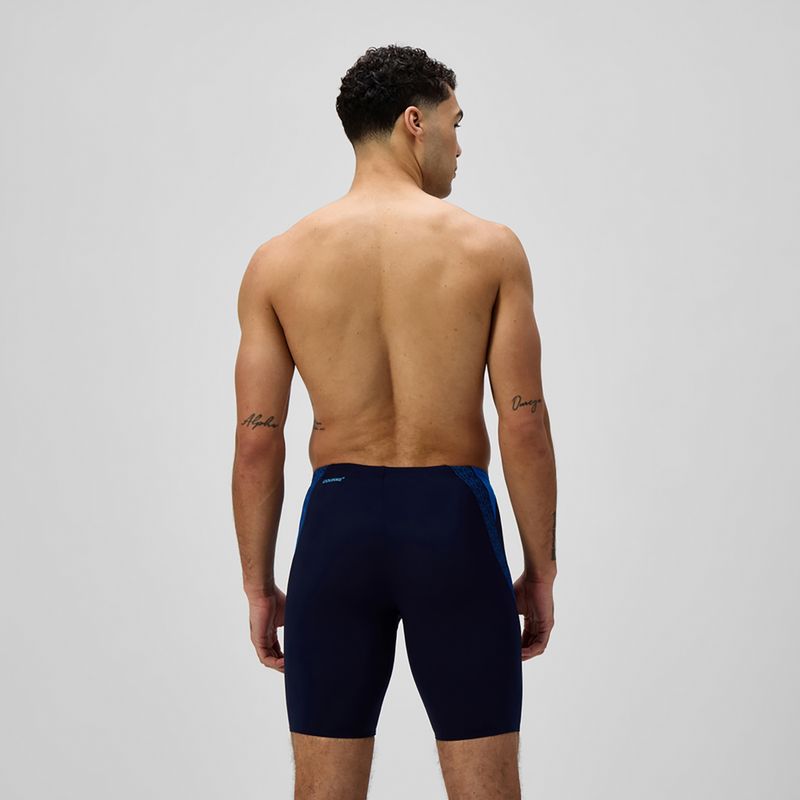 Vyriški plaukimo kamšikliai Speedo Hyper Boom Splice pilka lead/neon koralas 3
