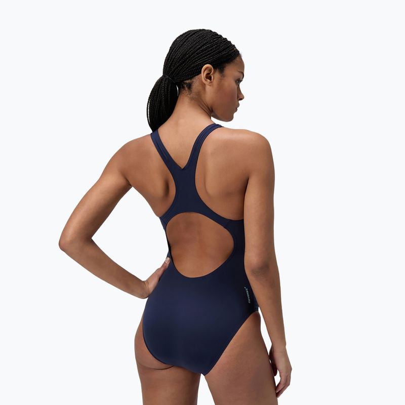 Moteriškas vientisas plaukimo kostiumas Speedo Digital Printed Medalist lagūnos mėlynas 3