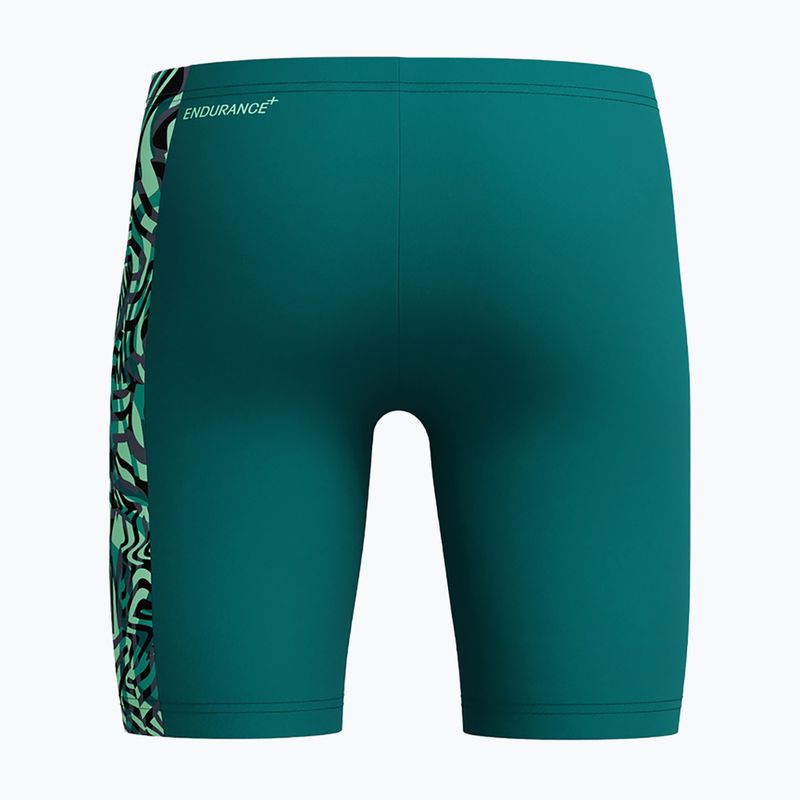 Vaikiški plaukimo šortai Speedo Digital Panel Jammer deep emerald 2