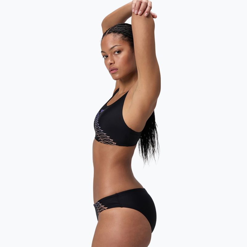 Moteriškas dviejų dalių maudymosi kostiumėlis Speedo Placement 2pc set bright peach 4