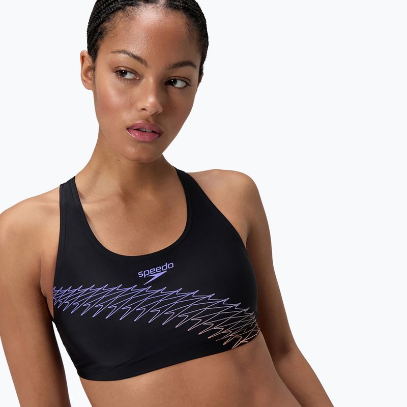 Moteriškas dviejų dalių maudymosi kostiumėlis Speedo Placement 2pc set bright peach 5