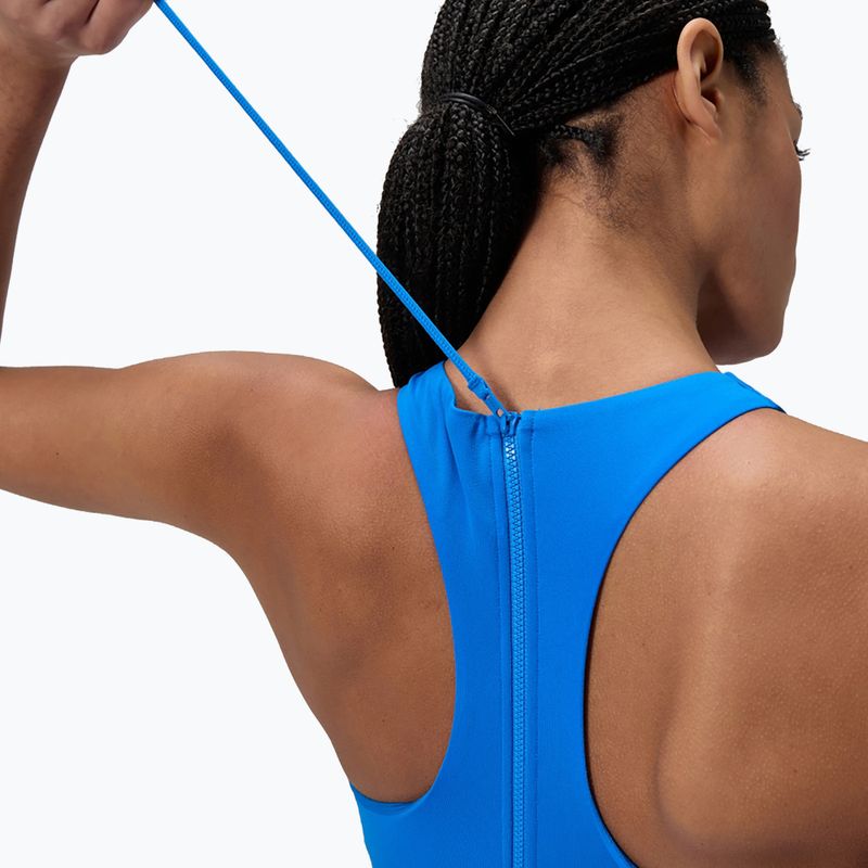 Moteriškas vientisas maudymosi kostiumėlis Speedo Racer Zip with Built in Swim Bra lagoon blue 5