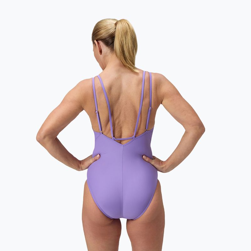 Moteriškas vientisas maudymosi kostiumėlis Speedo Shaping Strappy purple mist 3