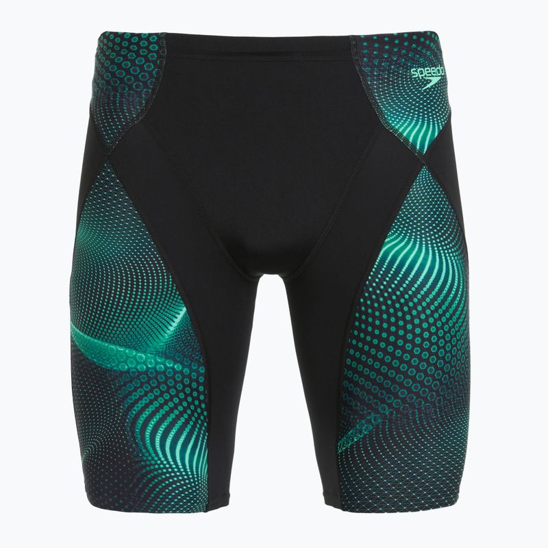 Vyriški plaukimo šortai Speedo Endurance+ Max Compression Jammer juoda/turkio spalvos