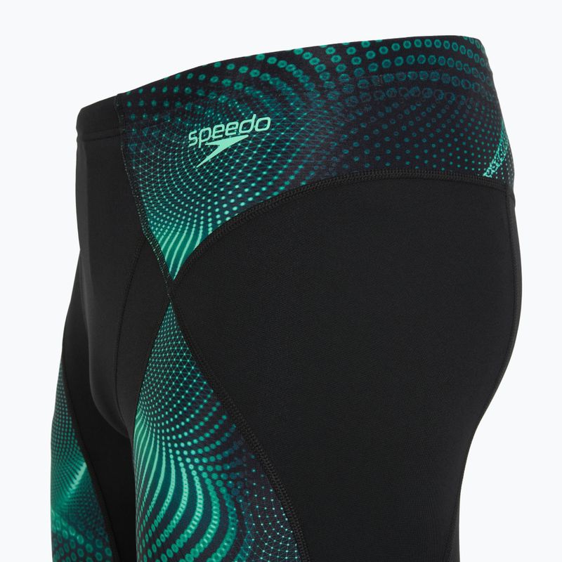Vyriški plaukimo šortai Speedo Endurance+ Max Compression Jammer juoda/turkio spalvos 3