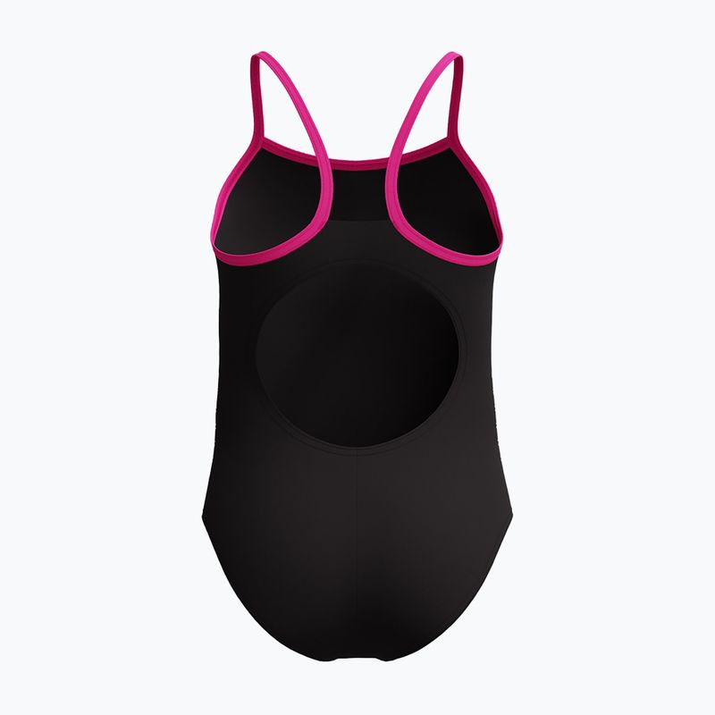 Vaikiškas vienos dalies plaukimo kostiumėlis Speedo Platisol Placement Thinstrap Muscleback flare rožinis 2
