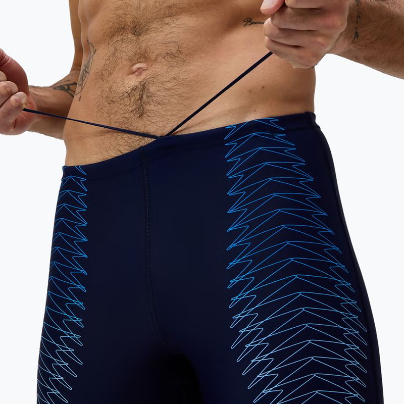 Vyrų plaukimo šortai Speedo Duo Logo Print Mid Jammer navy/sugar blue 5