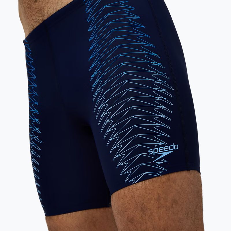 Vyrų plaukimo šortai Speedo Duo Logo Print Mid Jammer navy/sugar blue 6