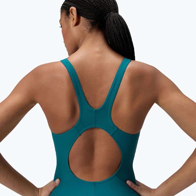 Moteriškas vientisas maudymosi kostiumėlis Speedo Colourblock 2.0 deep emerald 6