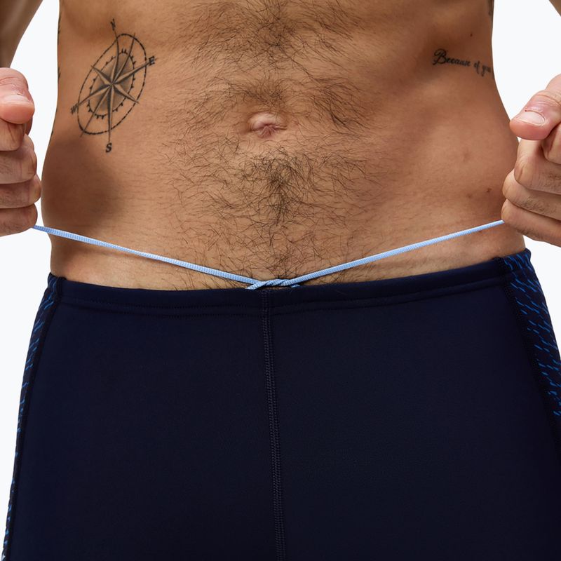 Vyriškos plaukimo trumpikės Speedo Endurance+ Tech Panel Aquashort tamsiai mėlynos/saldžiai mėlynos spalvos 6