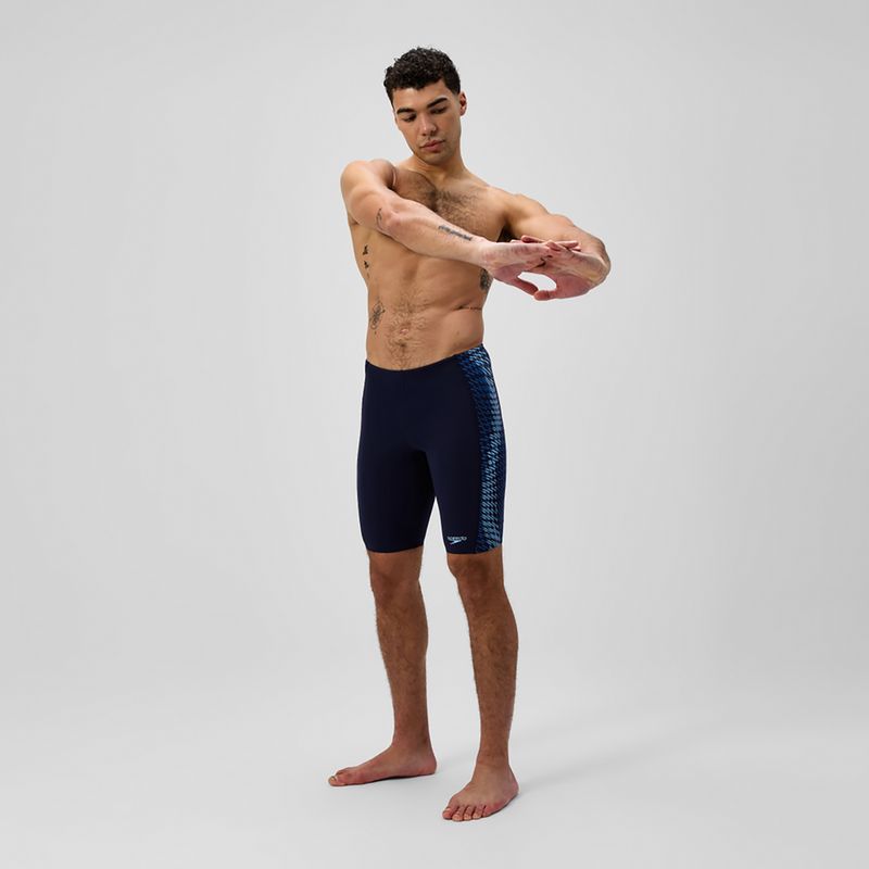 Vyriški plaukimo šortai Speedo Endurance+ Tech Panel Jammer navy/sugar blue 2