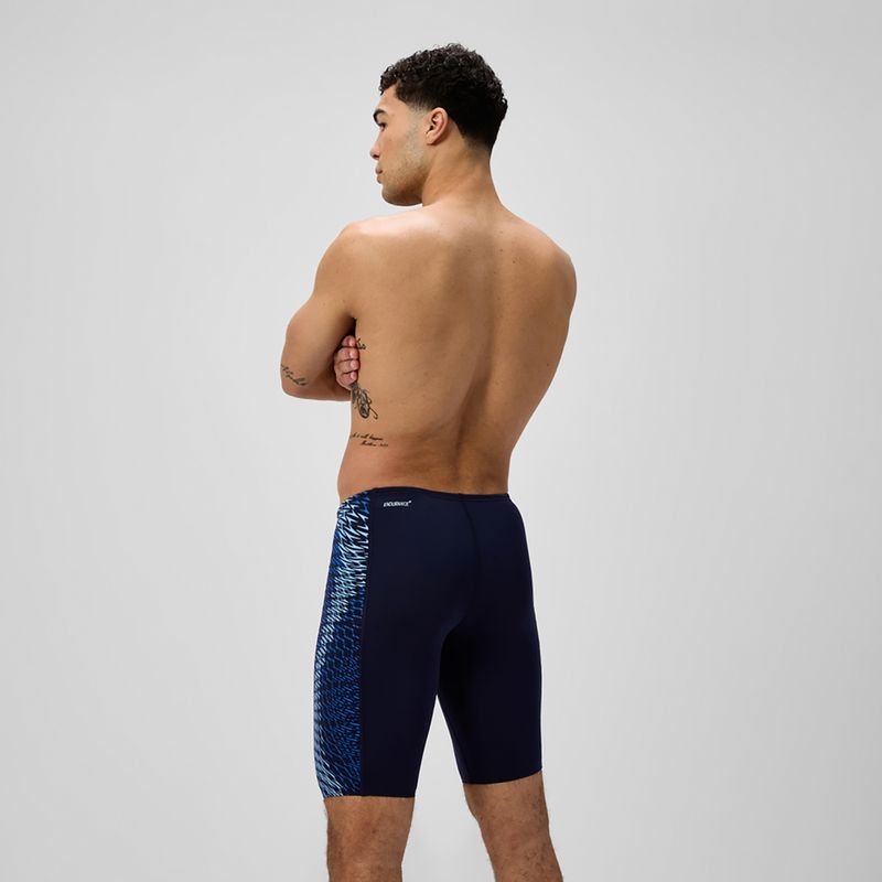 Vyriški plaukimo šortai Speedo Endurance+ Tech Panel Jammer navy/sugar blue 3