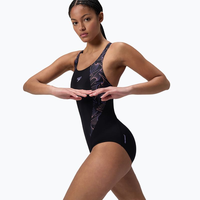 Moteriškas vientisas maudymosi kostiumėlis Speedo HyperBoom Splice Muscleback bright peach 4