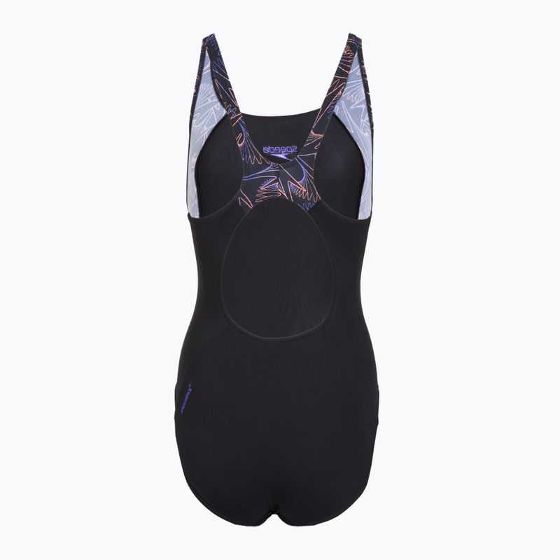 Moteriškas vientisas maudymosi kostiumėlis Speedo HyperBoom Splice Muscleback bright peach 2