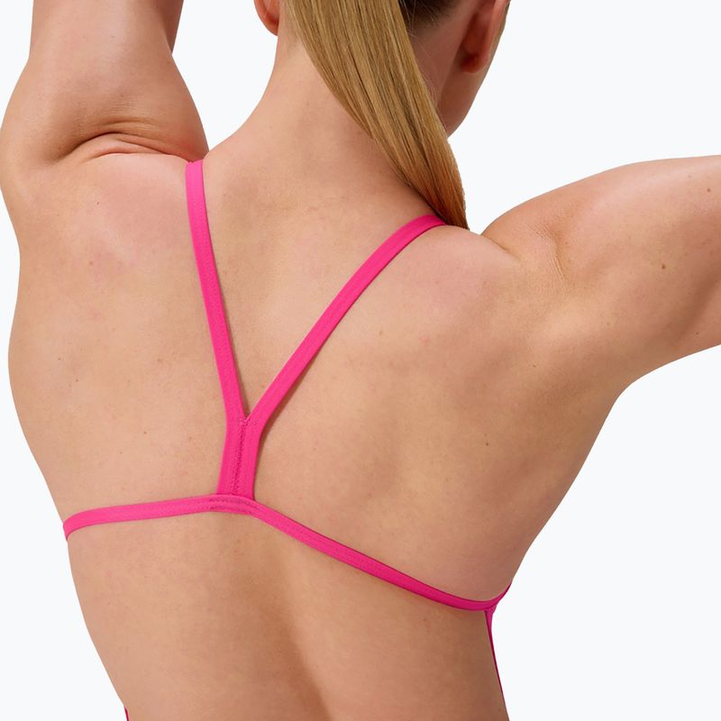 Moteriškas vientisas maudymosi kostiumėlis Speedo FL Solid V-Back flare pink 4