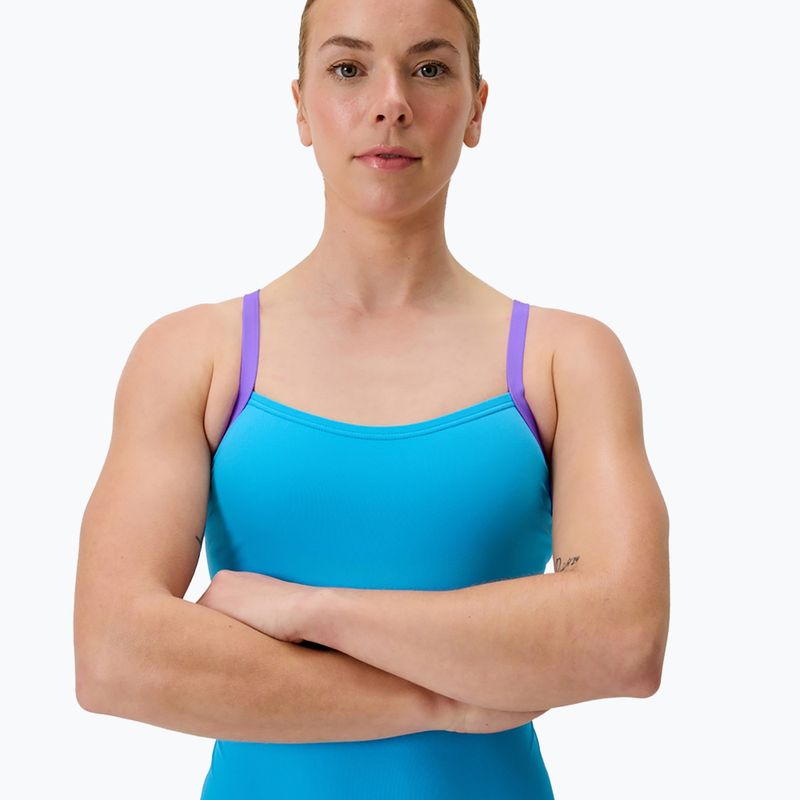 Moteriškas vientisas maudymosi kostiumėlis Speedo FL Solid Flyback 2.0 picton blue/indigo glow 4